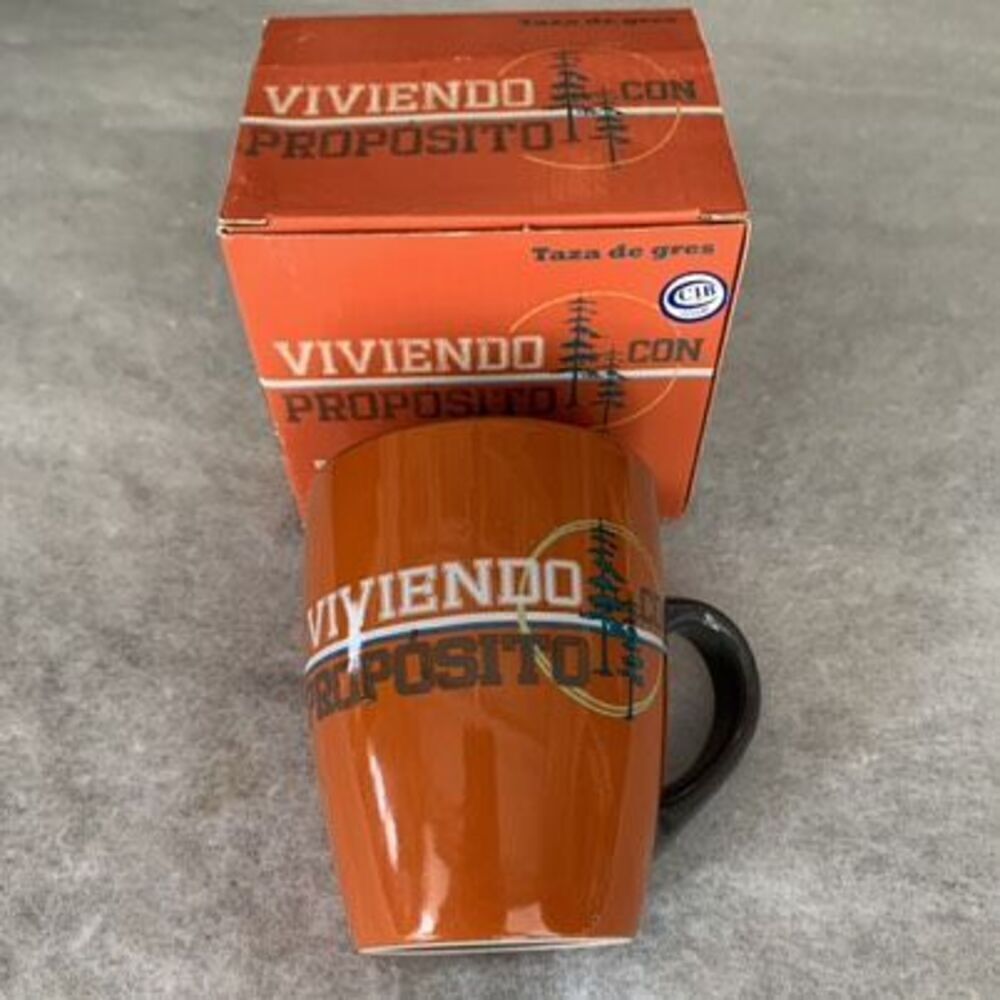 Living On Purpose Viviendo Con Proposito Acts 18:28 Christian Mug *New*